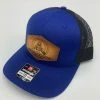 Cowlitz River Rigging Royal Blue & Black CRR Logo Leather Patch Hat