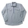 CODET Hickory Shirt Long Sleeve Zip Big Bill Rugged Work Wear 1 CODET Hickory Shirt Long Sleeve Zip Big Bill Rugged Work Wear