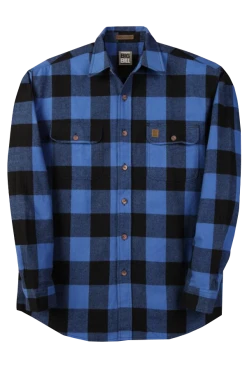 Rugged Work Wear Big Bill Button Flannel Shirt (Tall Sizes)