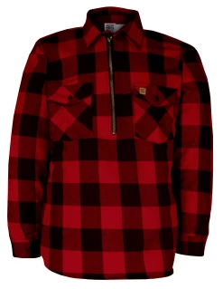 Big Bill Flannel Shirt 1/4 Zip Rugged Work Wear