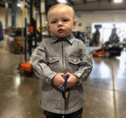 Kids Hickory Shirts Rugged Work Wear