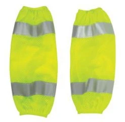 2WI Hi-Vis Lime Mesh Gaiters - Pair Safety & First Aid