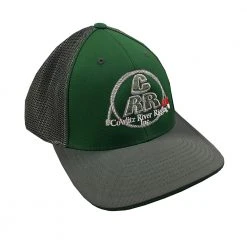 Cowlitz River Rigging Rugged Work Wear Green & Gray CRR Logo Hats