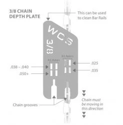 West Coast Saw Chain Depth Plate 038 (3/8") Logging & Forestry