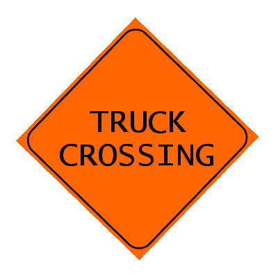 Cowlitz River Rigging Sign - Truck Crossing 3 Cowlitz River Rigging Sign - Truck Crossing